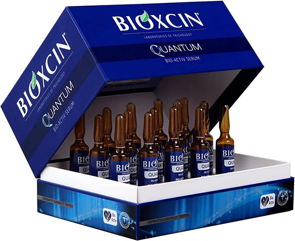 Bioxcin, Serum Quantum, 15 Ampoules, Traitement d'un mois, Femme et Homme