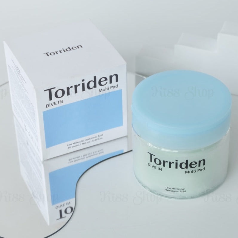 Torriden, Pads d'Acide Hyaluronique à Faible Molécule DIVE-IN, 80 pcs