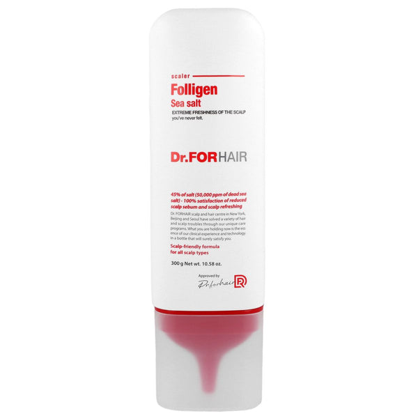 Dr.FORHAIR, Scalpeur Jumbo Folligen Sea Salt, 300ml
