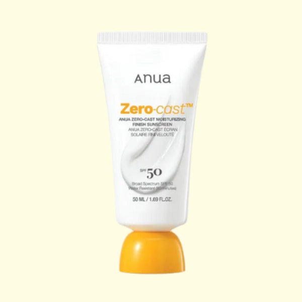 Anua, Creme Solaire Hydratante Zero-Cast Finish, 50ml
