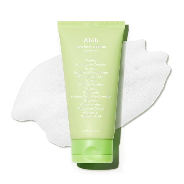 Abib, Mousse Nettoyante Acne Heartleaf, 150ml