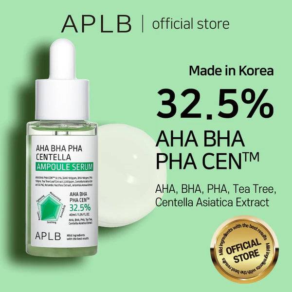 APLB, Ampoule Serum AHA BHA PHA Centella, 40ml