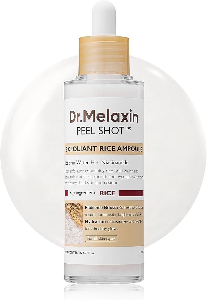 Dr.Melaxin, Peel Shot Exfoliant White Rice Ampoule, 80ml