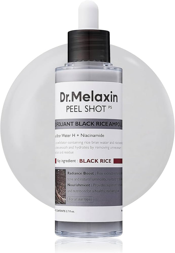 Dr.Melaxin, Peel Shot Exfoliant Black Rice Ampoule, 80ml