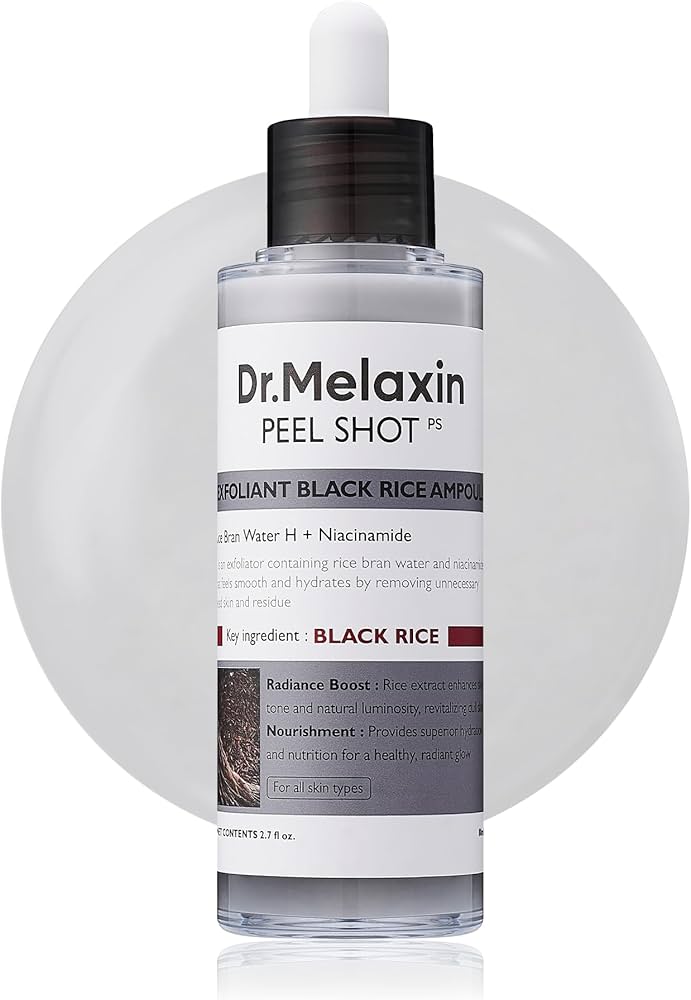 Dr.Melaxin, Peel Shot Exfoliant Black Rice Ampoule, 80ml