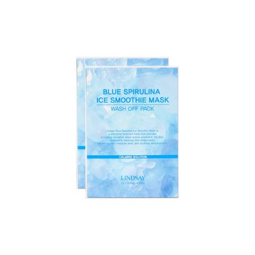 Lindsay, Blue Spirulina Ice Smoothie Mask Wash Off Pack, 1pc