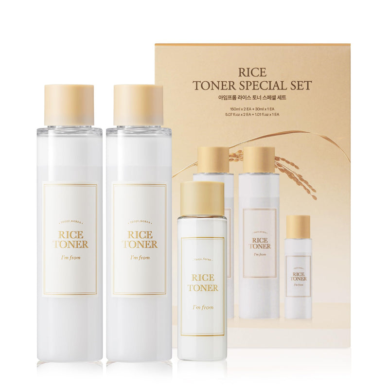 I'm From, Kit Special Toner Rice, 3pcs (150ml + 150ml + 30ml)