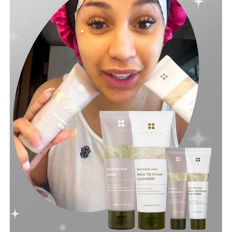 BRMUD, Recovery Mud Pack To Foam Cleanser, 110ml