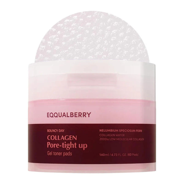 EQQUALBERRY, Pads Gel Collagen Pore-Tight Up, 60pcs