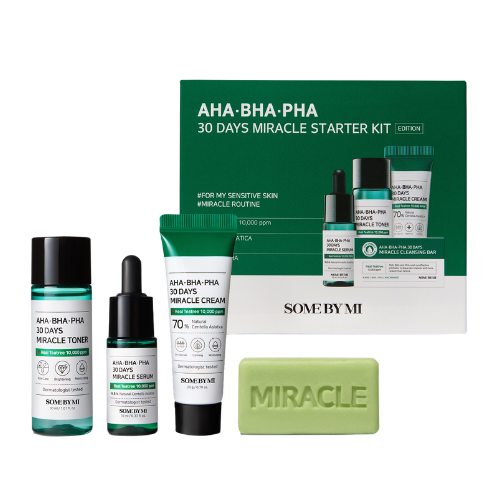 Some By Mi, AHA.BHA.PHA, 30 Days Miracle Starter Edition, Kit 4 pièces (Nouvelle Version)