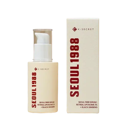 KSECRET, Serum SEOUL 1988 : Retinal Liposome 2% + Black Ginseng, 30ml