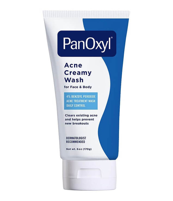 PanOxyl,  Nettoyant crémeux contre l'acné, Contrôle quotidien, Peroxyde de benzoyle à 4 %, 170 g