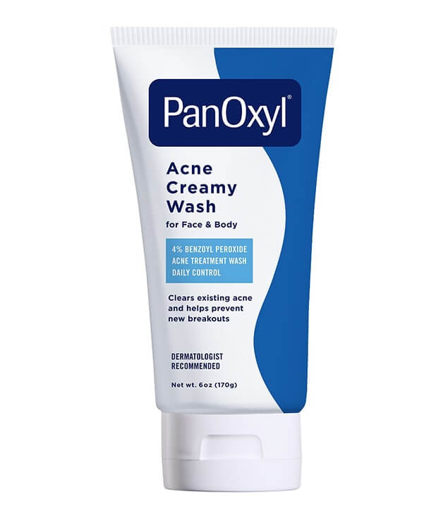 PanOxyl,  Nettoyant crémeux contre l'acné, Contrôle quotidien, Peroxyde de benzoyle à 4 %, 170 g