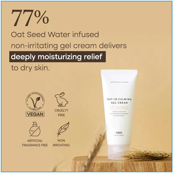 PURITO SEOUL, Creme Gel Calmant Oat-In, 100ml