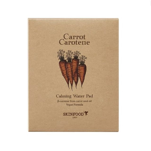 SKINFOOD, Pads Carrot Carotene Calming Water, 60 pcs
