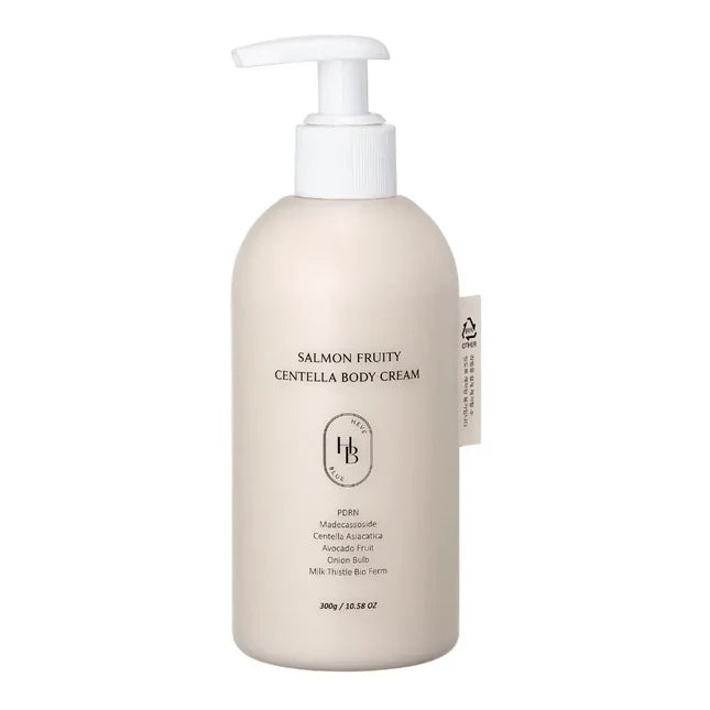 HEVEBLUE, Creme Corporelle Salmon Fruity Centella, 300ml