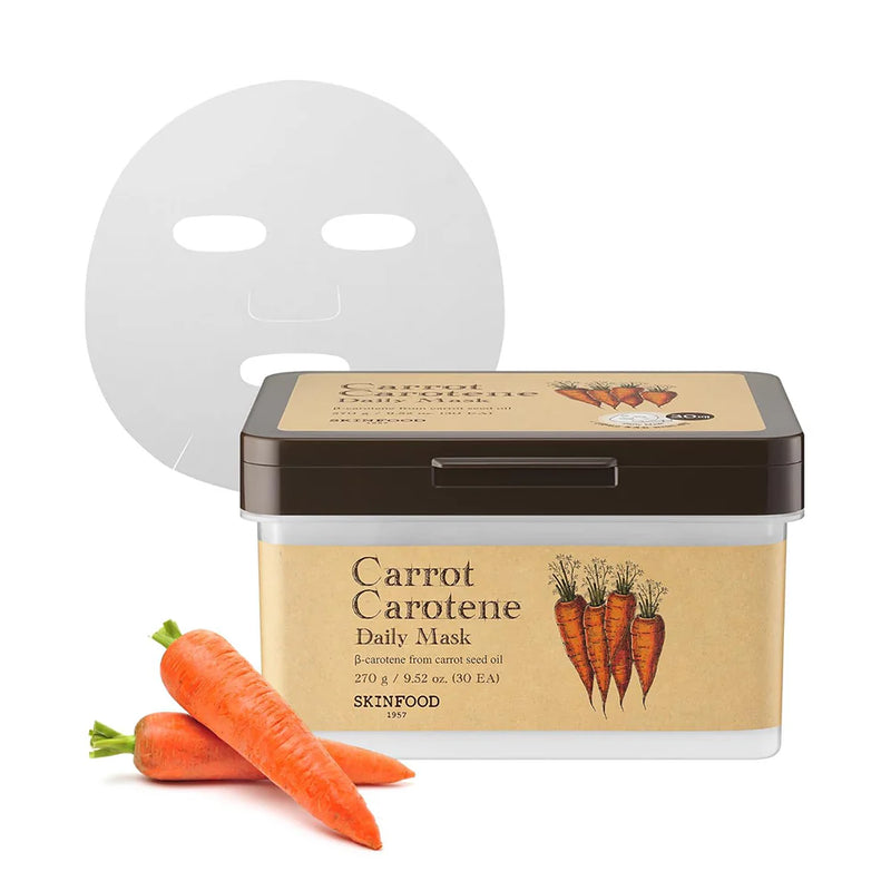 SKINFOOD, Masque Quotidien Carrot Carotene, 30 pcs