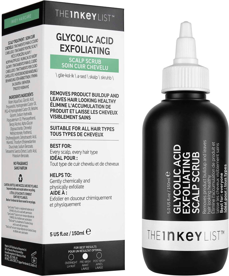 The Inkey List, Gommage Exfoliant Cuir Chevelu à L'acide Glycolique, 150 ml