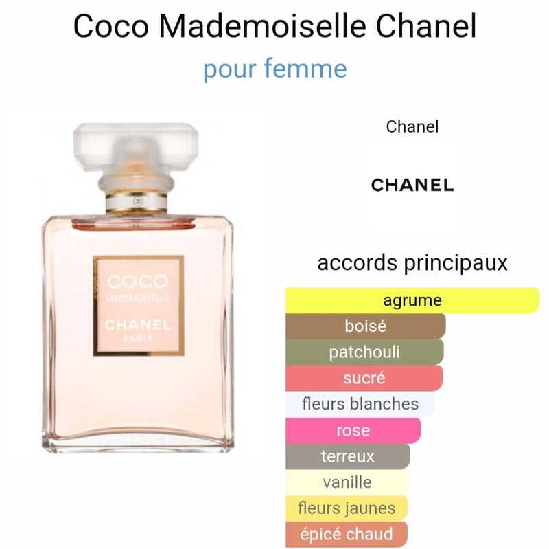 Chanel, Coco Mademoiselle, Pour Femme, 3ml (W06) (Agrume/Boisé)