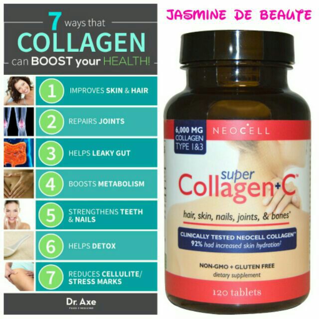 Neocell, Super Collagen + C, 120 Tablets