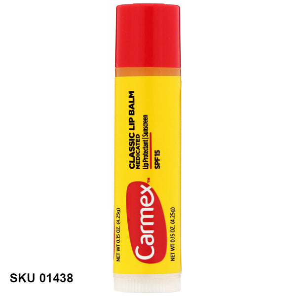 Carmex, baume à lèvres stick classique, médicamenteux, SPF 15