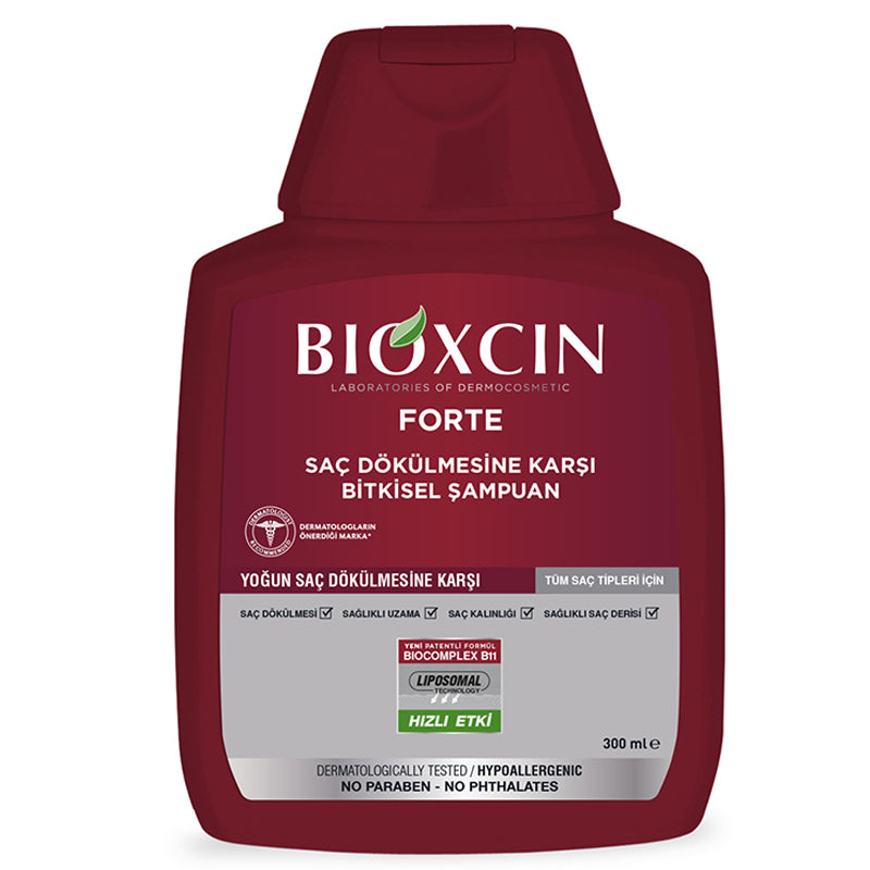Bioxcin, Forte Shampooing Anti-Chute, 300ml (Tous types de cheveux)