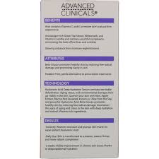 Advanced Clinicals, Hyaluronic Serum, Instant Skin Hydrator (52 ml)