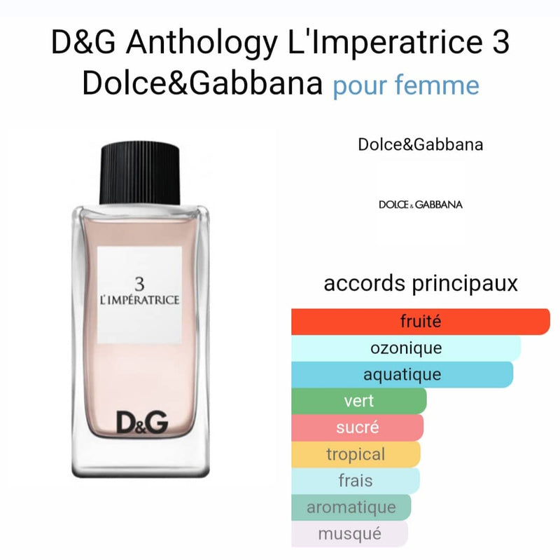 Dolce & Gabbana, L'imperatrice 3, Pour Femme, 3ml (N179) (Fruité)